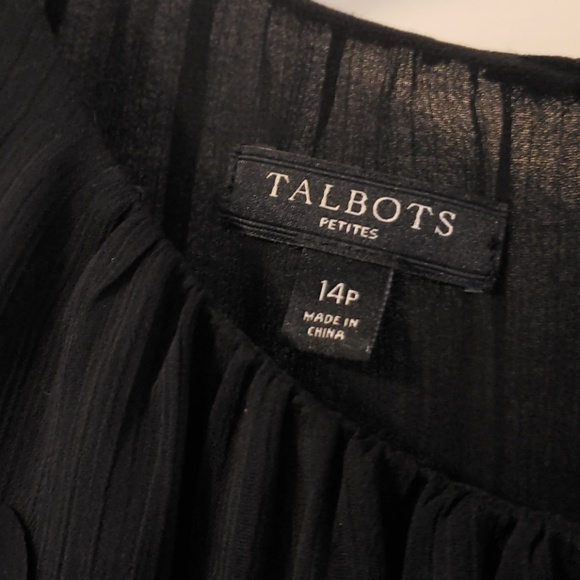 Talbots black top size 14p - Picture 2 of 3
